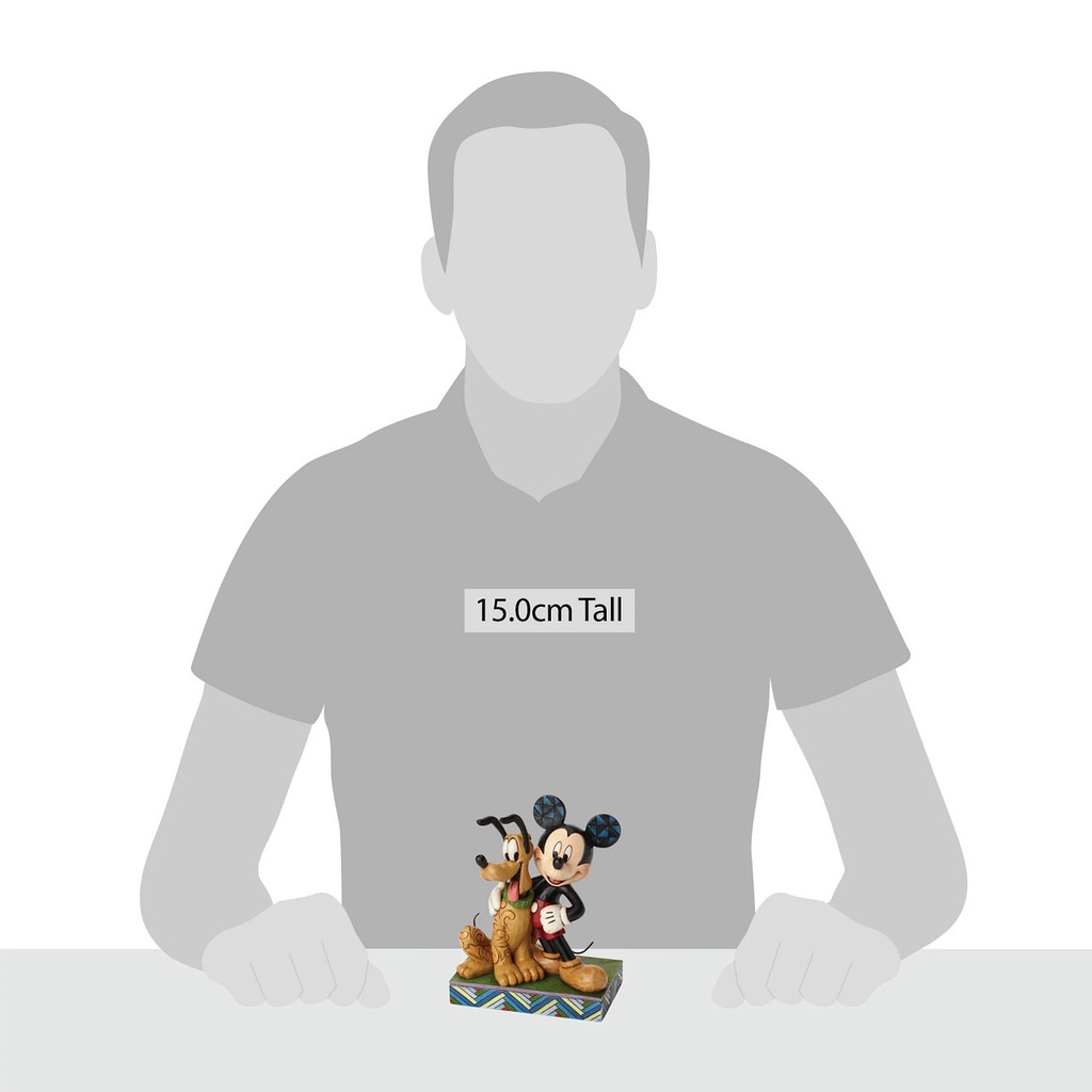 Jim Shore Disney Traditions: Mickey Mouse & Pluto "Best Pals" Figurine 10.8cm (#4048656)