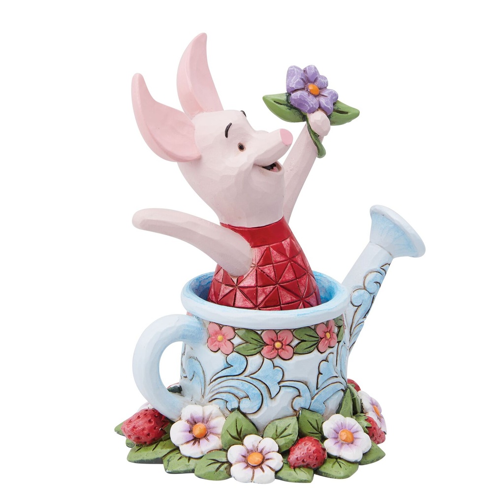 Jim Shore Disney Traditions: Piglet In Watering Can Figurine 11.5cm (#6014320)