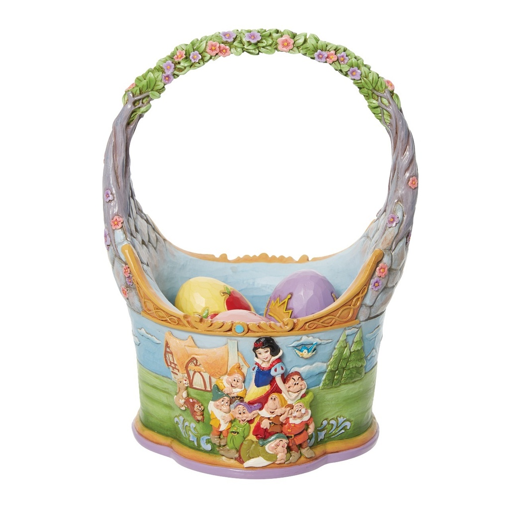 "The Tale That Started Them All" Snow White w/ Basket Eggs - Disney Traditions By Jim Shore