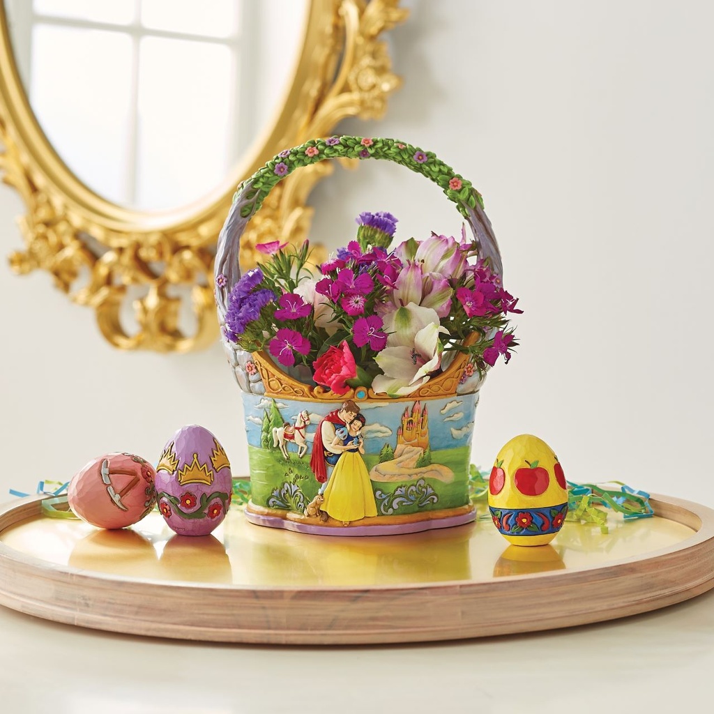 "The Tale That Started Them All" Snow White w/ Basket Eggs - Disney Traditions By Jim Shore