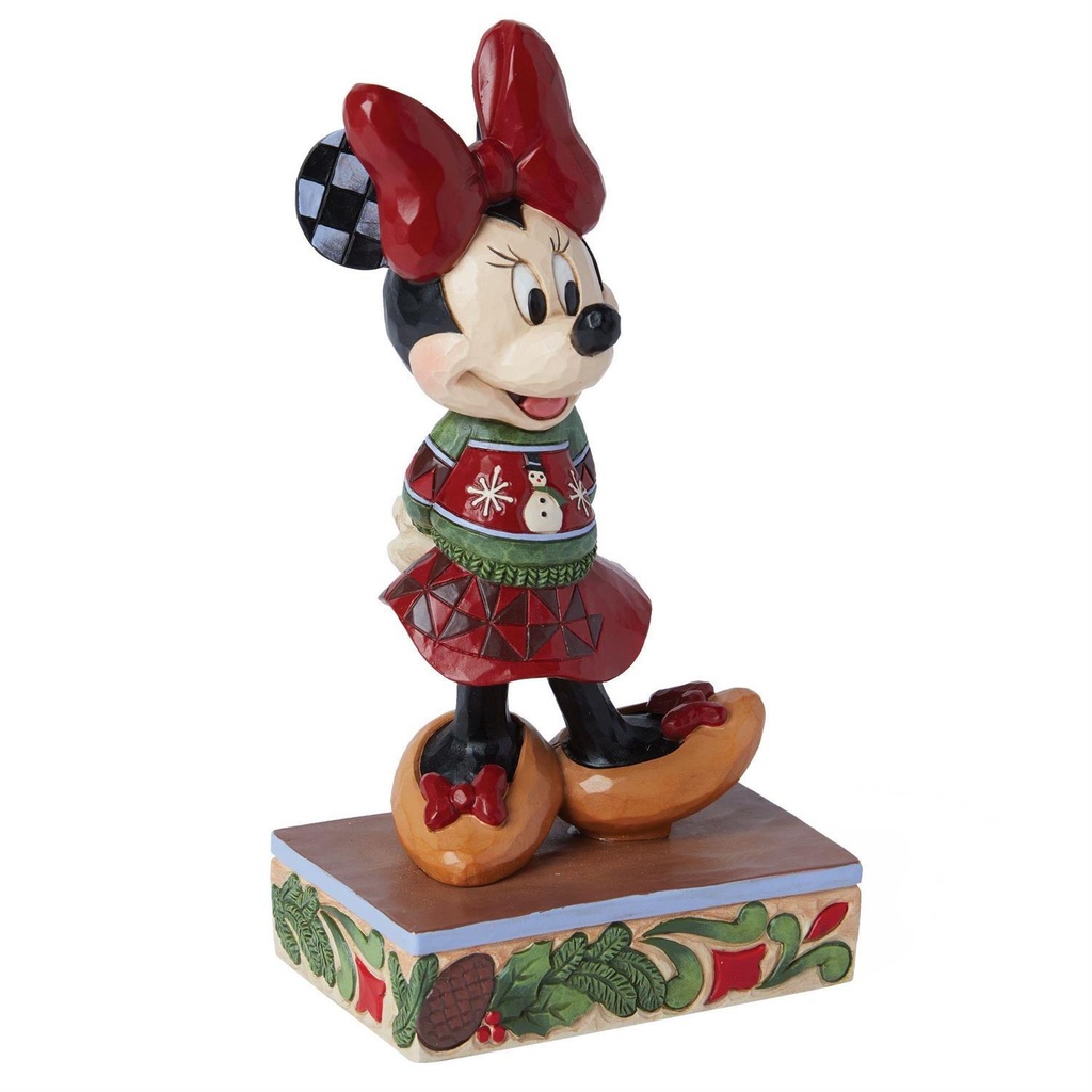 "Holiday Ready" Minnie Mouse In Christmas Sweater - Disney Traditions By Jim Shore