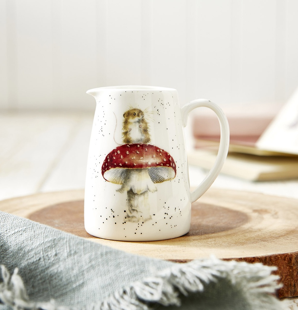 Royal Worcester Wrendale Designs - "He's a Fun-gi" Mouse Posy Jug