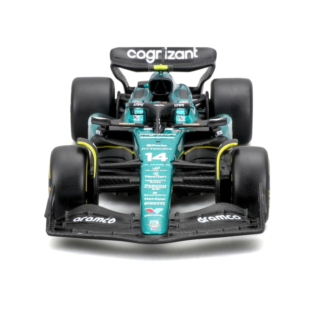 Bburago F1 1:43 Aston Martin AMR23 - Fernando Alonso #14 2023 Die-cast (No Helmet) (#43638090A)