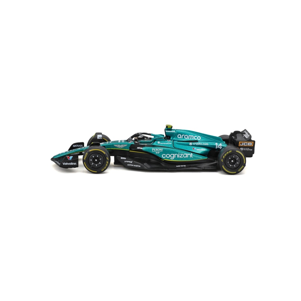 Bburago F1 1:43 Aston Martin AMR23 - Fernando Alonso #14 2023 Die-cast (No Helmet) (#43638090A)