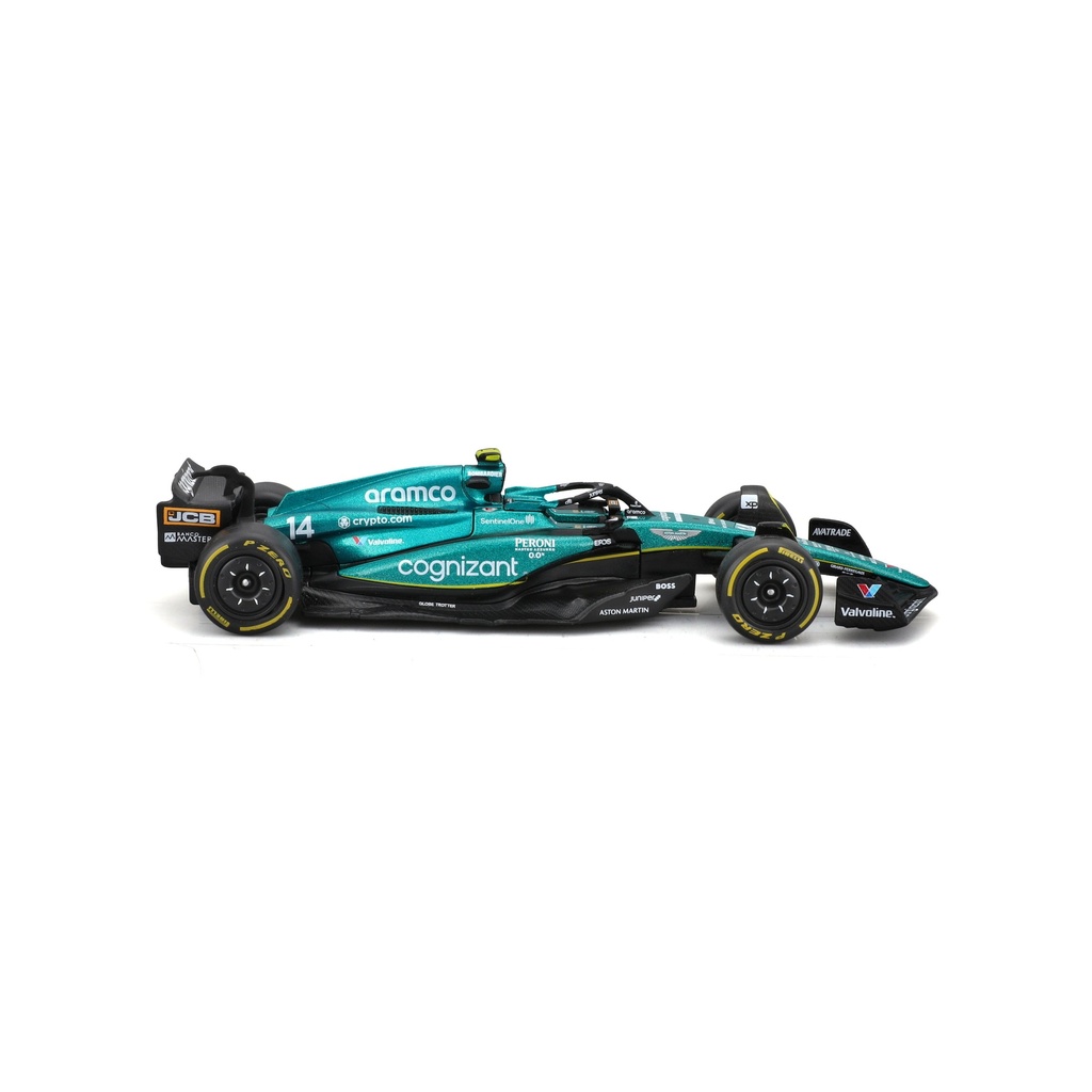 Bburago F1 1:43 Aston Martin AMR23 - Fernando Alonso #14 2023 Die-cast (No Helmet) (#43638090A)