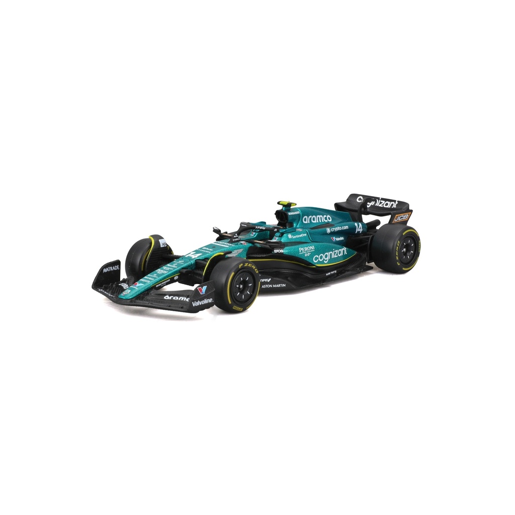 Bburago F1 1:43 Aston Martin AMR23 - Fernando Alonso #14 2023 Die-cast (No Helmet) (#43638090A)