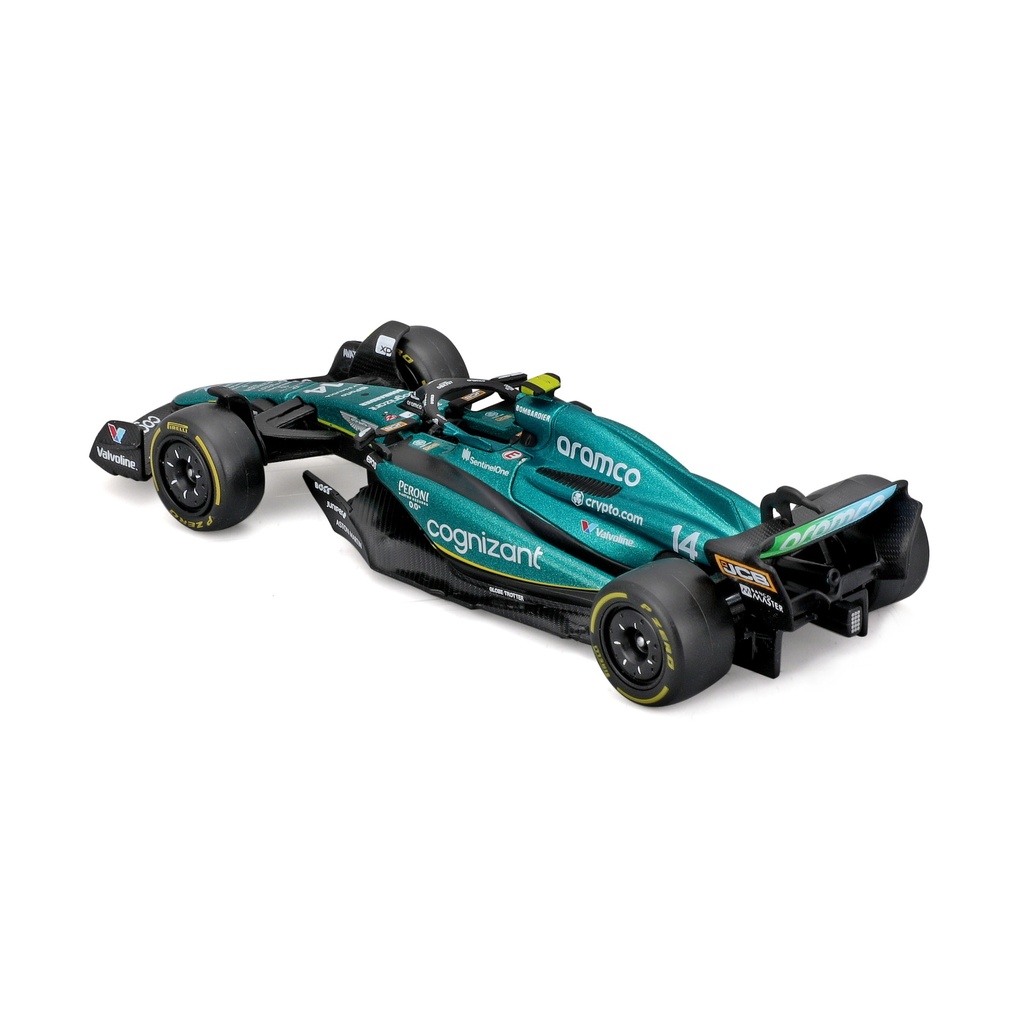 Bburago F1 1:43 Aston Martin AMR23 - Fernando Alonso #14 2023 Die-cast (No Helmet) (#43638090A)