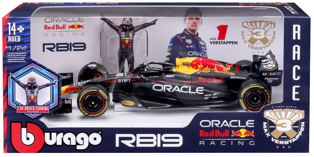 Bburago F1 1:24 Red Bull RB19 - Max Verstappen #1 2023 Die-cast Model (#43628036)