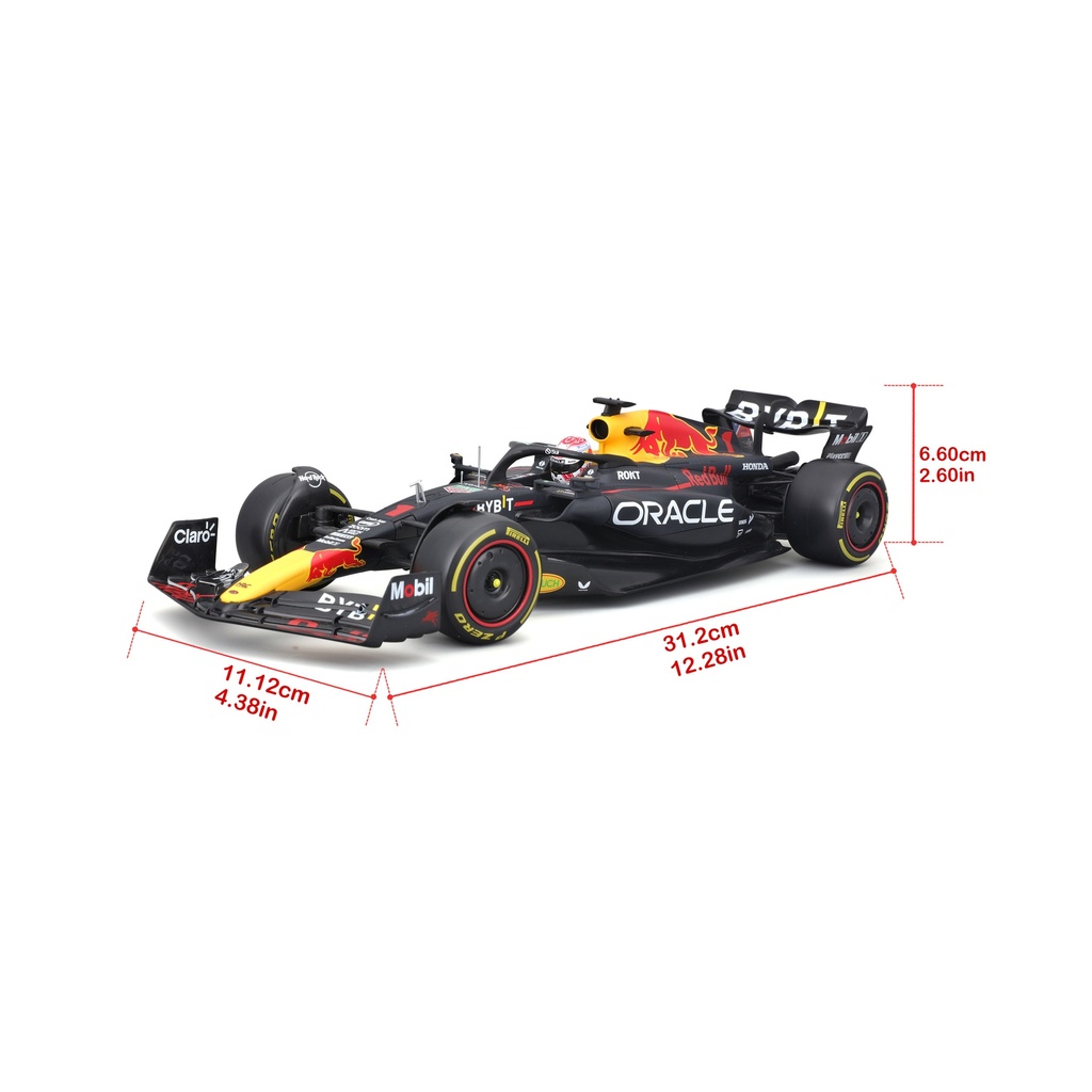 Bburago F1 1:18 Red Bull RB-19 - Max Verstappen 2023 Champion Die-cast Model (#43618003V)