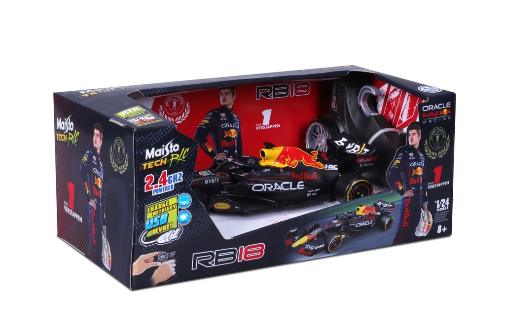 Maisto RC F1 Red Bull RB18 1:24 - Max Verstappen 2022 Champion Car (#1) (#47082356)