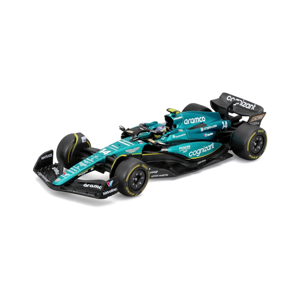 Bburago F1 1:43 Aston Martin AMR23 - Fernando Alonso #14 2023 Die-cast Model (#43638091A)
