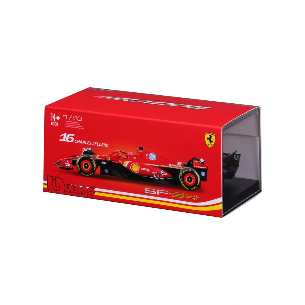 Bburago F1 1:43 Ferrari SF-24 - Leclerc #16 2024 Italian GP Imola Model (#43636843L)