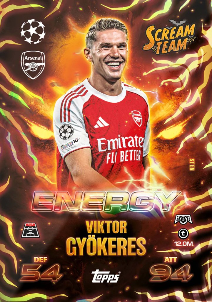 Topps UEFA Match Attax Champions League 2025/2026 Edition Soccer Trading Cards Eco Hanger Box - Scream Team