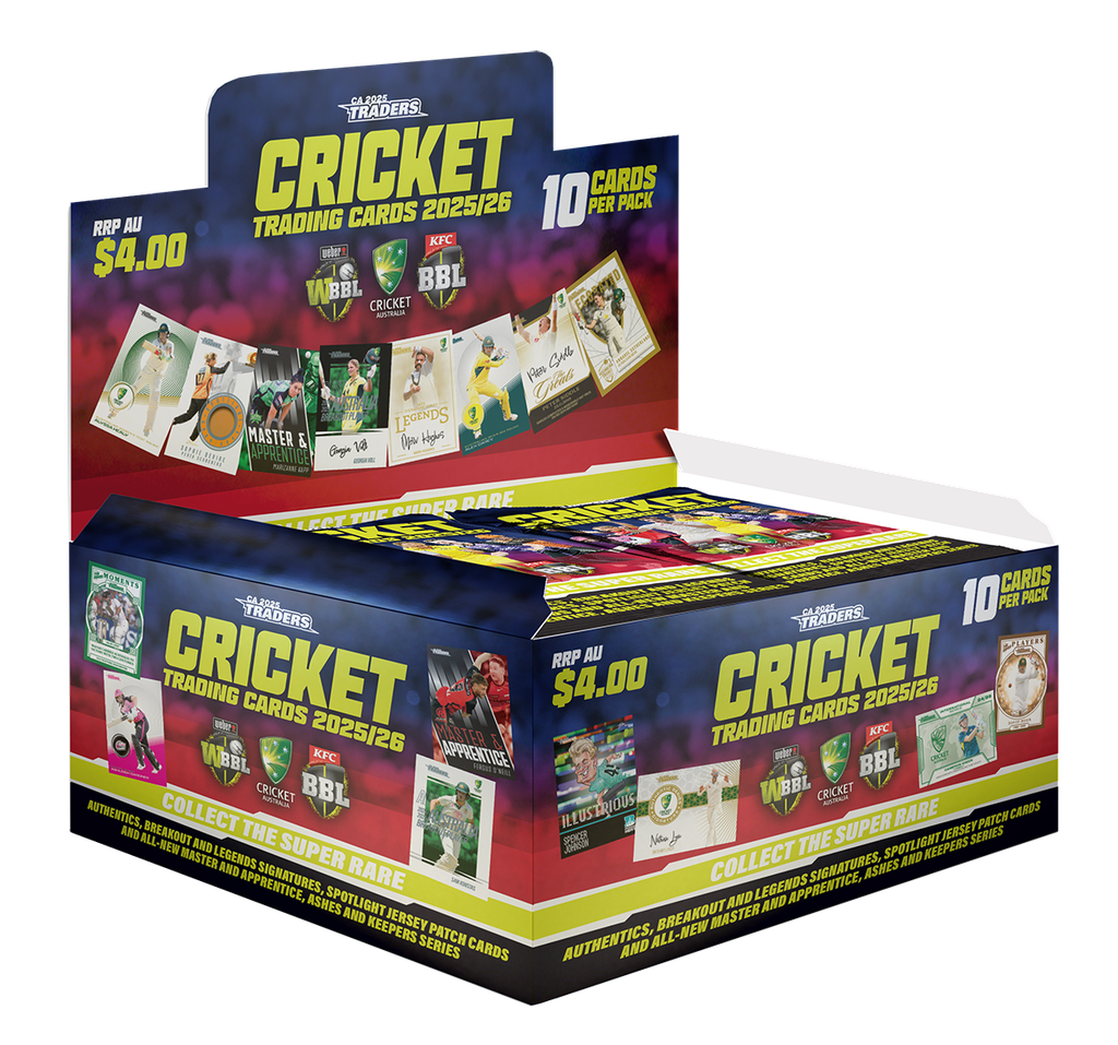 Cricket Australia Traders 2025/2026 Trading Cards Booster Pack (10 Cards)