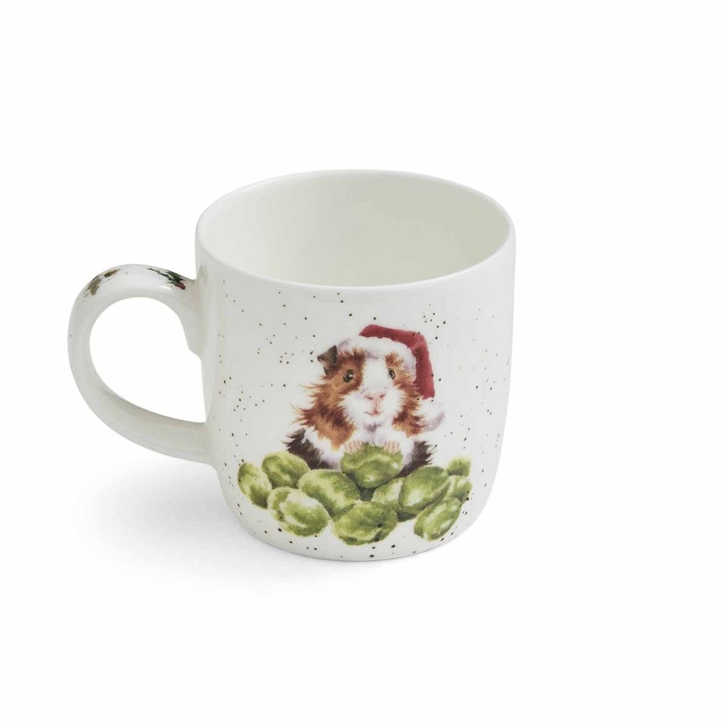 Royal Worcester Wrendale Designs - Guinea Pig Sprouts Mug