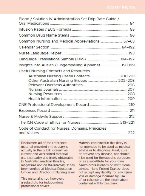 2026 Australian Nurse Diary (Pocketsized Hard Cover) - Scrub Pocket Planner