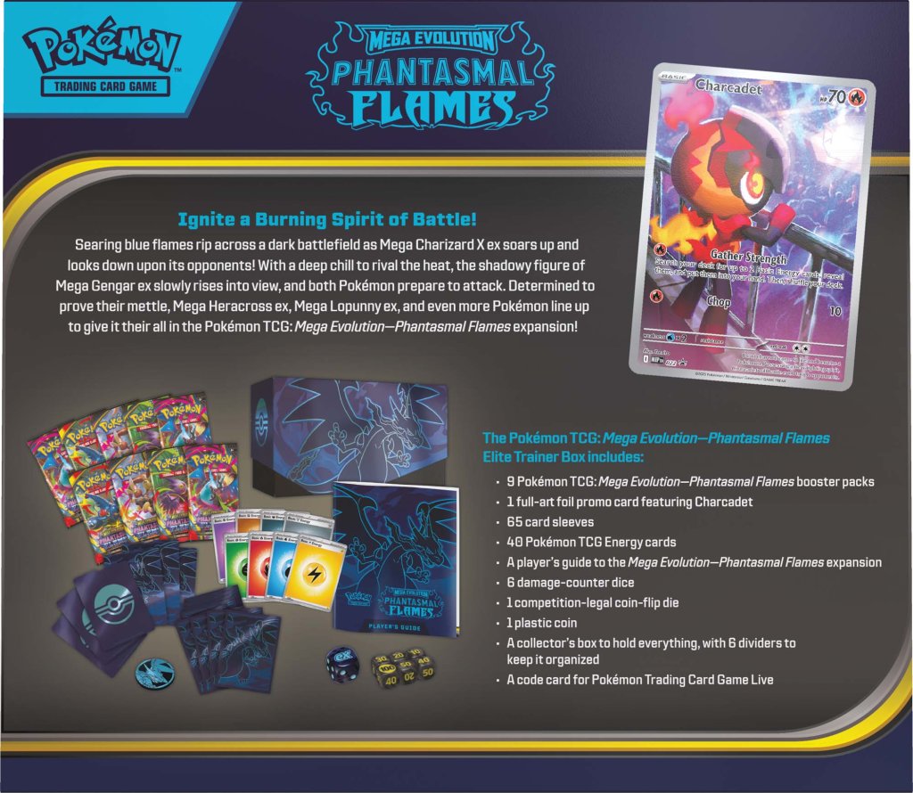 Pokémon TCG: Mega Evolution 2 Phantasmal Flames Elite Trainer Box