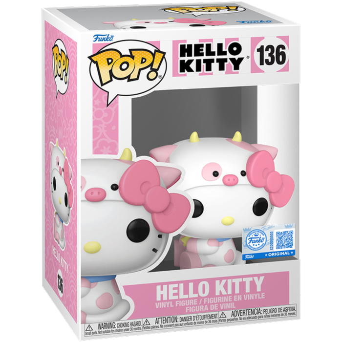 Hello Kitty & Friends - Hello Kitty (Cow Cosplay) Funko Pop! Vinyl Figure #136