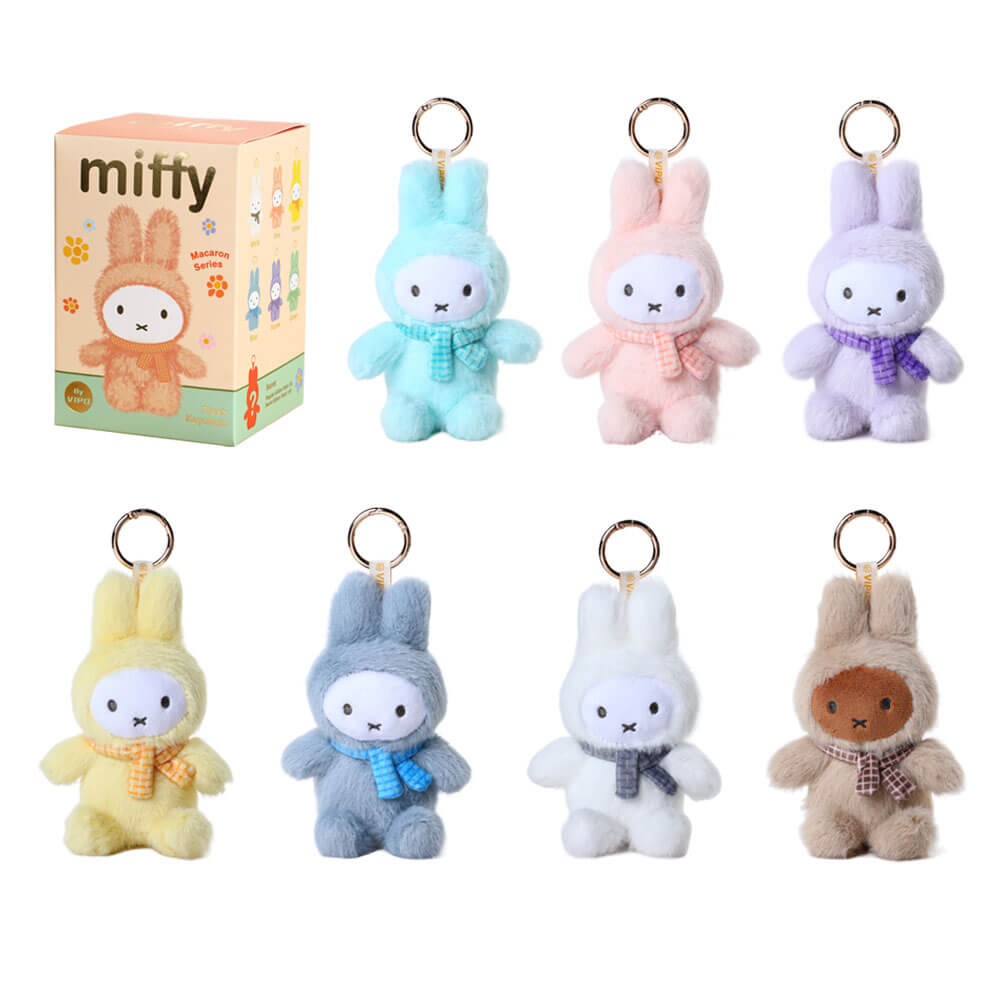Miffy Macaron Series Sitting Plush Keyring Blind Box