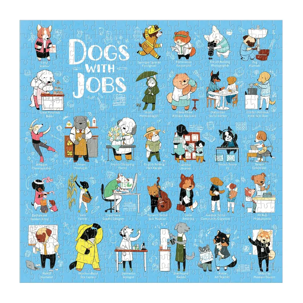 Dogs with Jobs 500pc Puzzle