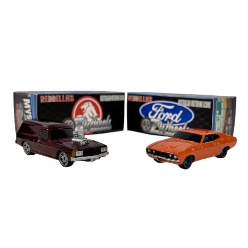 OZ Wheels 1:64 Scale Diecast Red Bellies Mystery Box (Ford or Holden) - Diecast Model Collectible