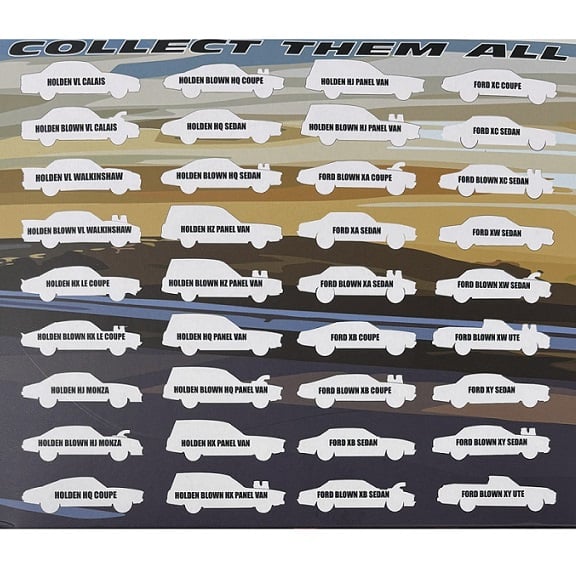 OZ Wheels 1:64 Scale Diecast Red Bellies Mystery Box (Ford or Holden) - Diecast Model Collectible