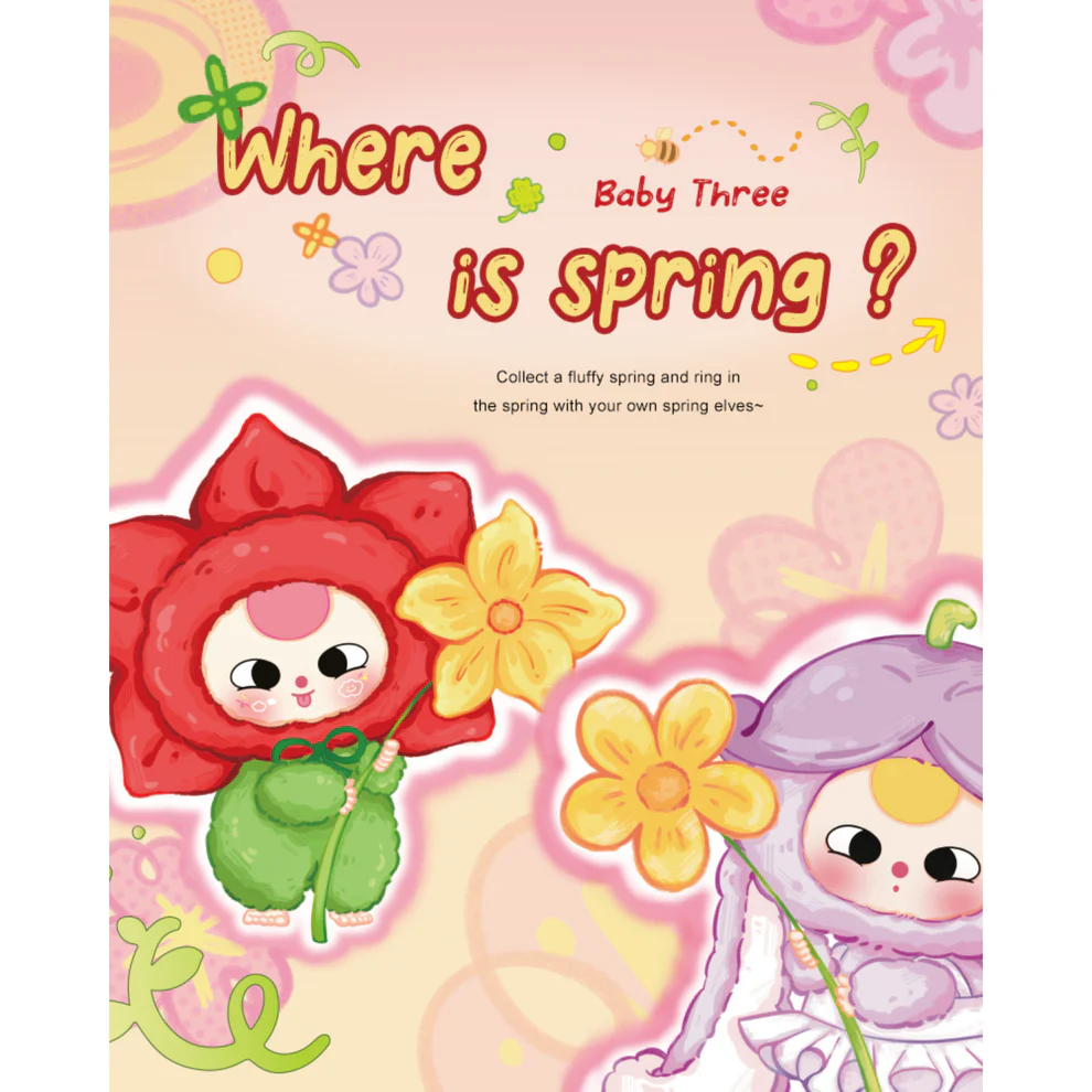Baby Three - "Where's Spring?" Plush Keyring Blind Box