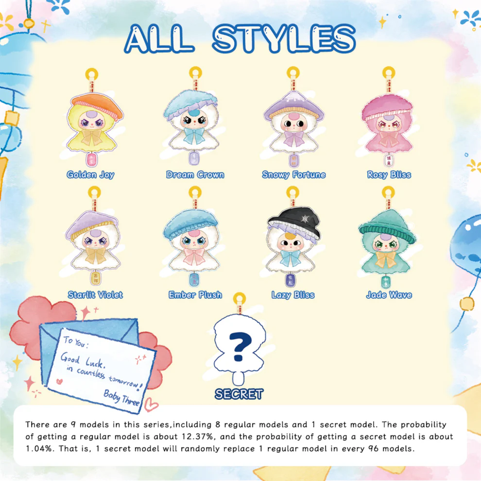 Baby Three - Sunny Baby Plush Keyring Blind Box