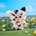 Baby Three - Cat & Dog Plush Keyring Blind Box