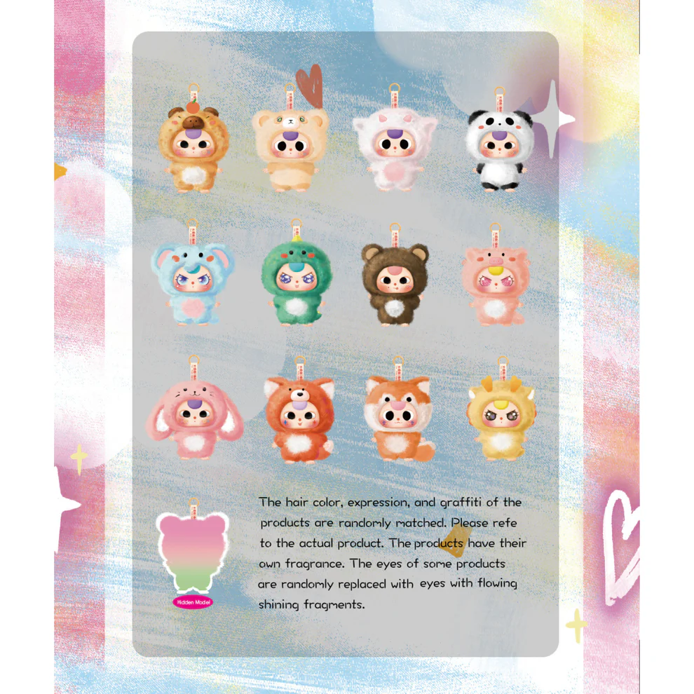Baby Three - De-Lovely Plush Keyring Blind Box