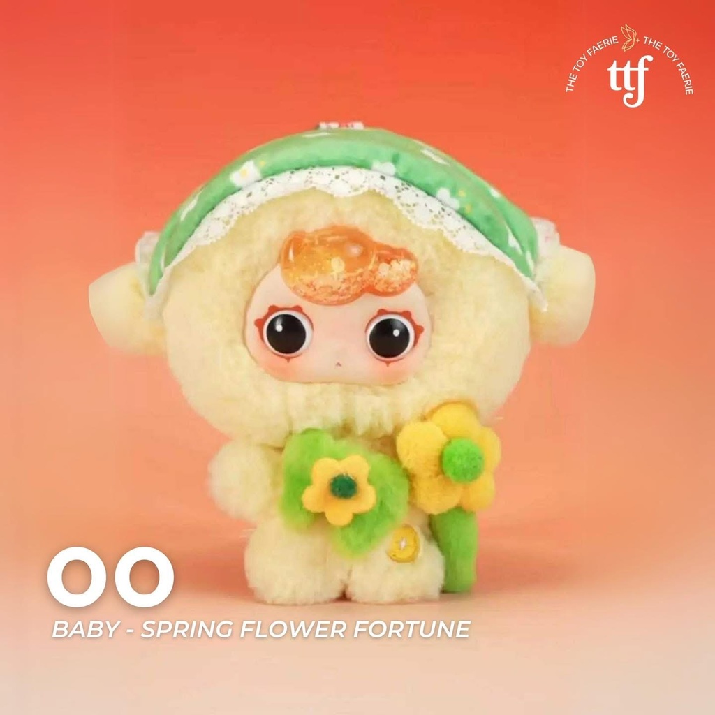 Baby Three X OO Baby - Spring Flower Fortune Plush Keyring Blind Box