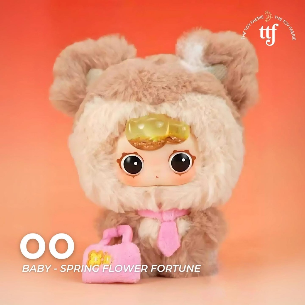 Baby Three X OO Baby - Spring Flower Fortune Plush Keyring Blind Box