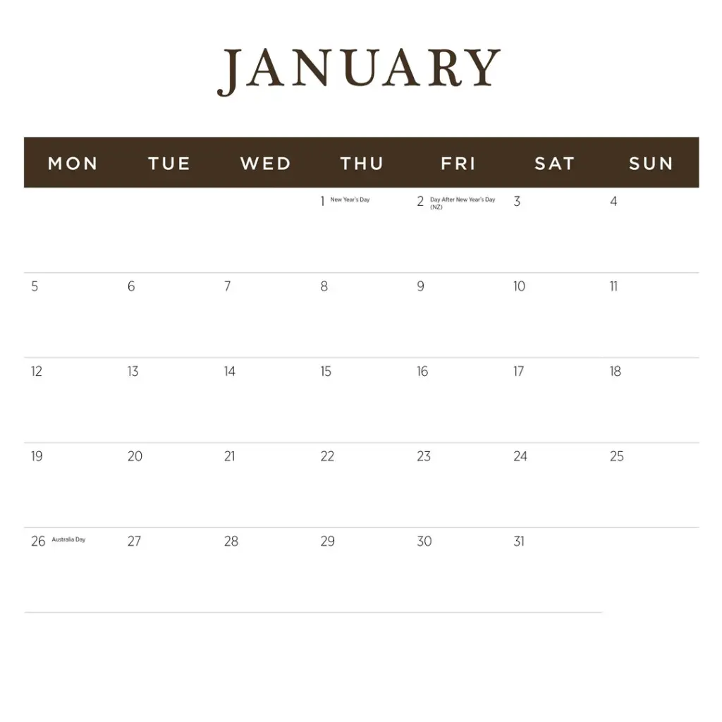 Illustrated Botanicals 2026 Calendar