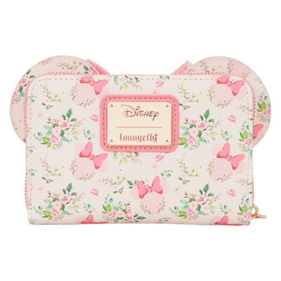 Disney - Minnie Mouse Floral Zip Around Wallet - Loungefly 