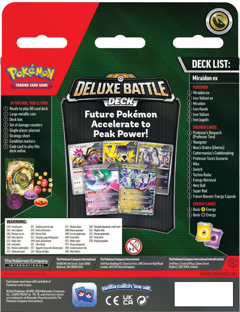 Pokémon TCG: Miraidon ex / Koraidon ex Deluxe Battle Deck