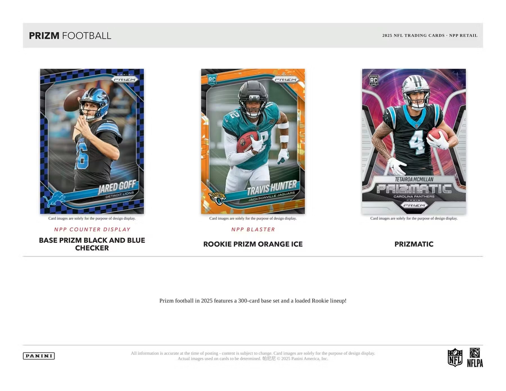 2025 Panini Prizm Football NFL Trading Card Blaster Box