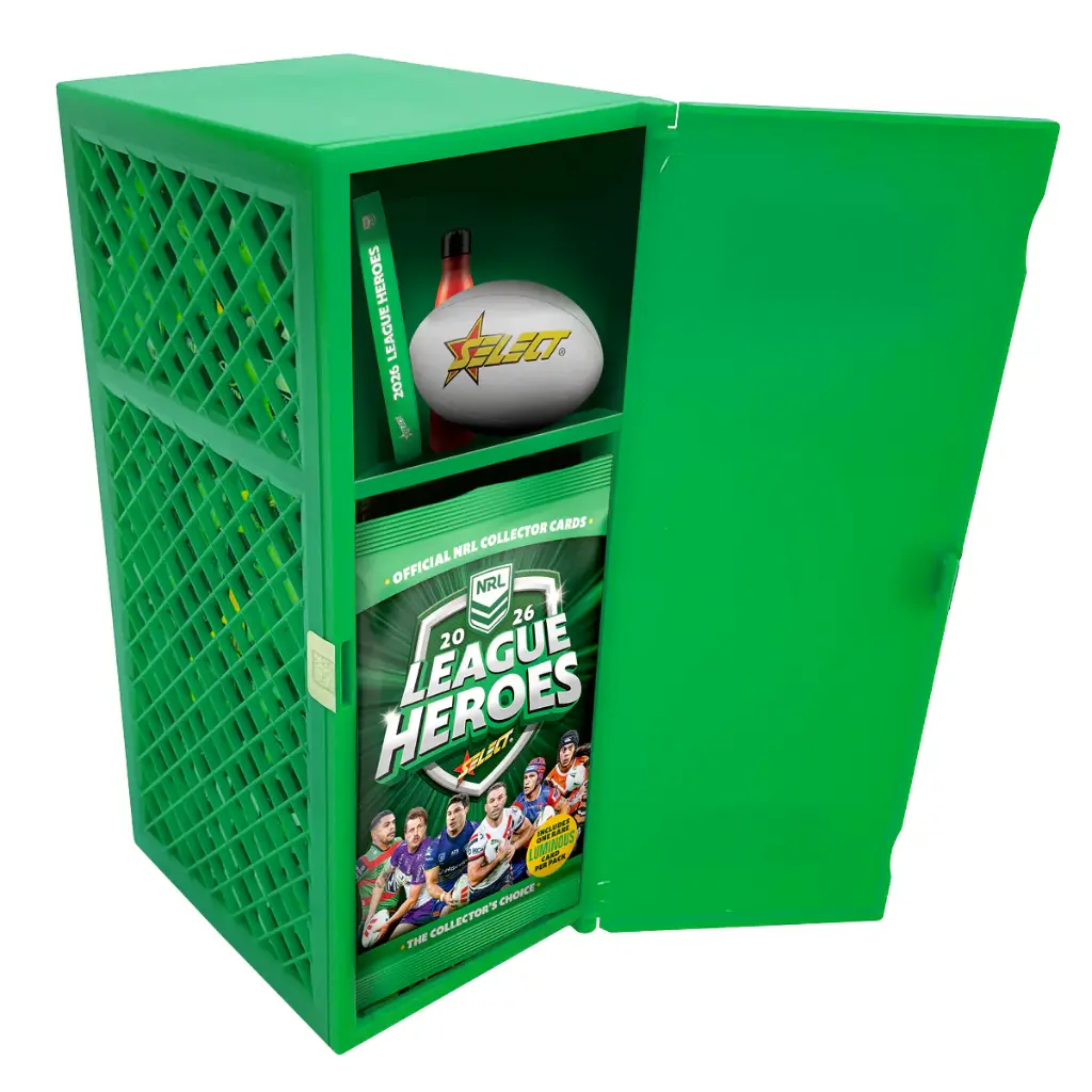 2026 NRL League Heroes Blaster Storage Locker (Includes 5 Card Packs)