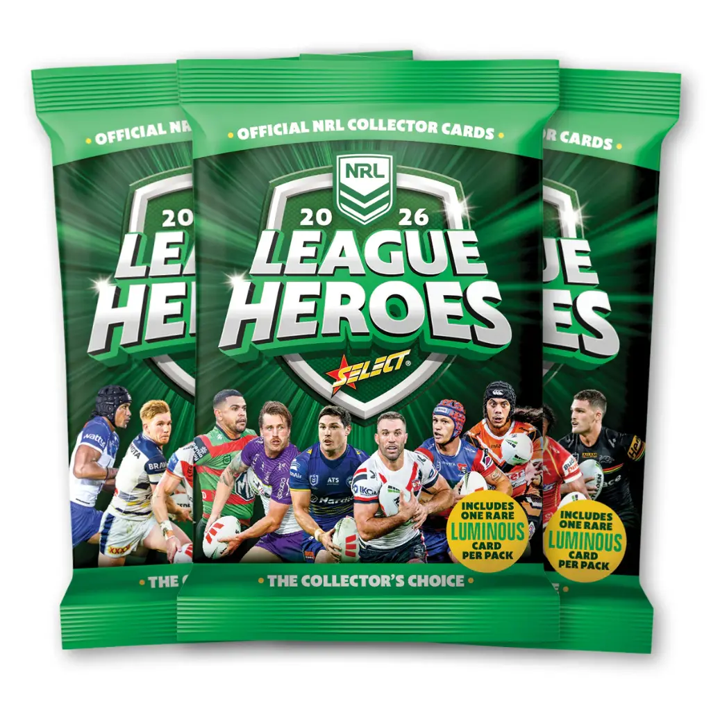 2026 NRL League Heroes Trading Cards Sealed Box (36 Card Packs)