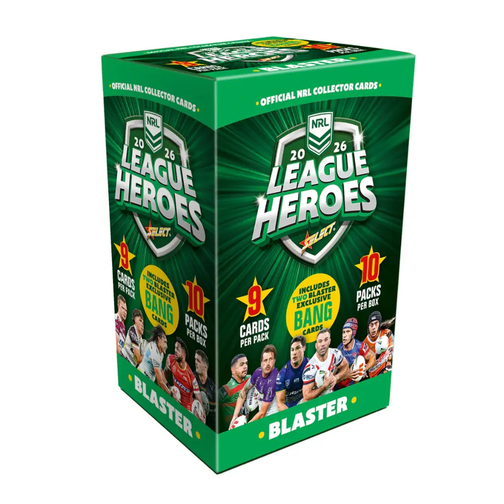 2026 NRL League Heroes Blaster Box (10 Card Packs)
