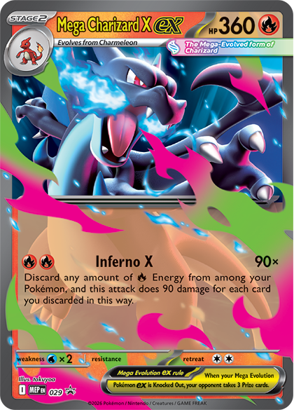 Pokémon TCG: Mega Evolution Mega Charizard Y ex / Mega Charizard X ex Tin