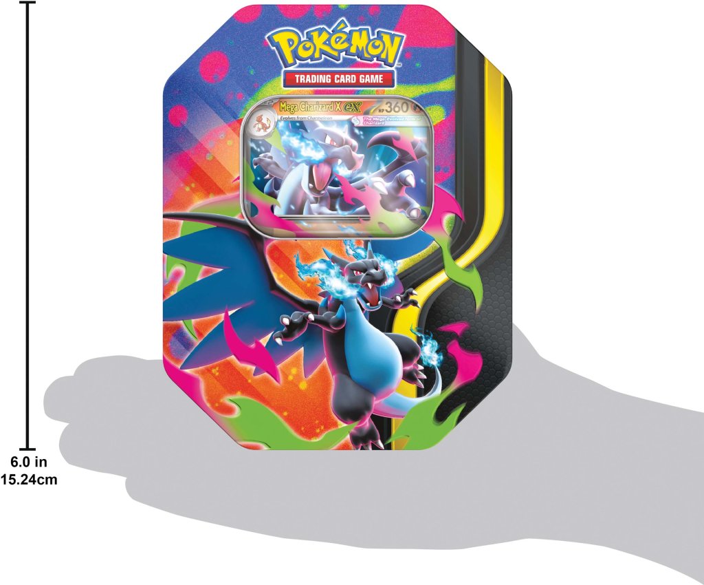 Pokémon TCG: Mega Evolution Mega Charizard Y ex / Mega Charizard X ex Tin