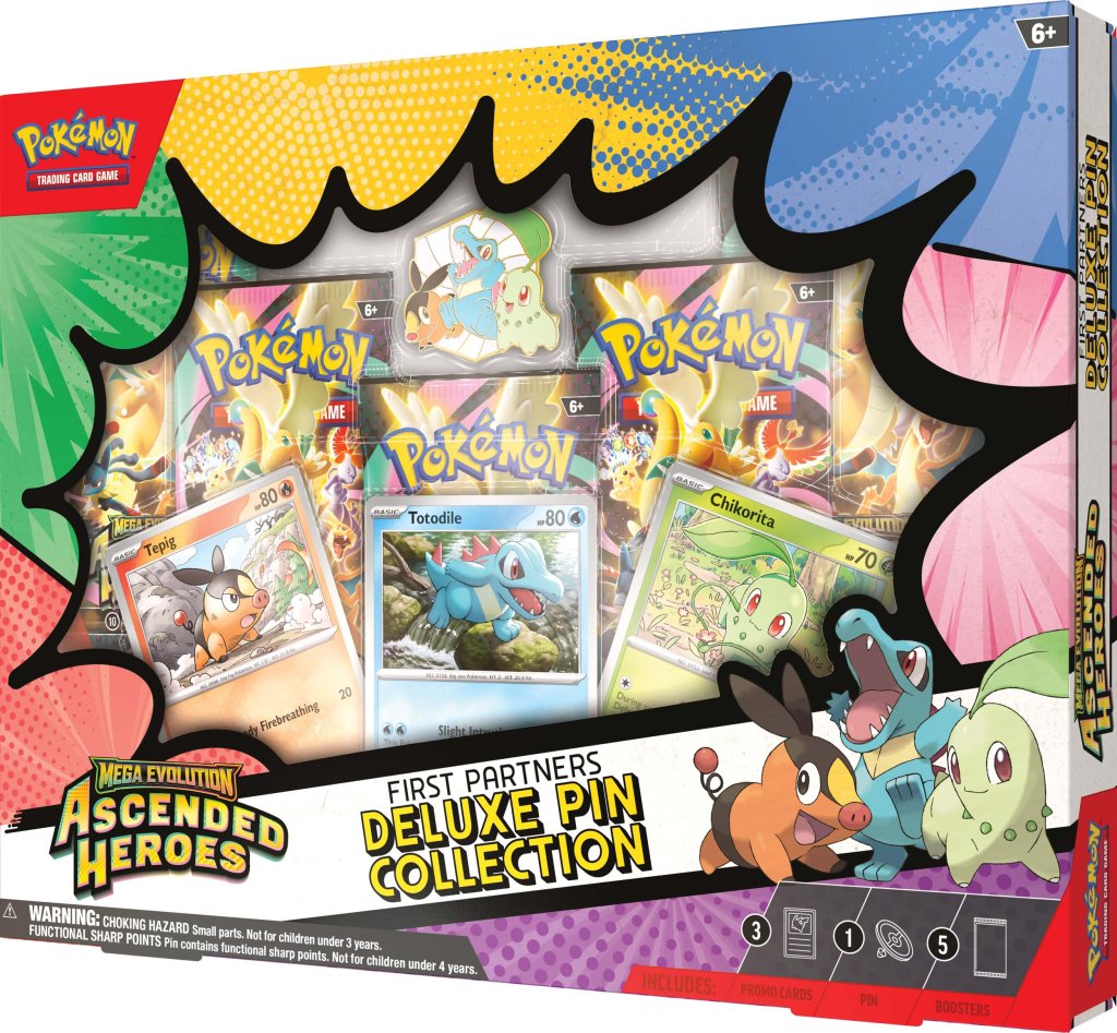 Pokémon TCG: Mega Evolution 2.5 Ascended Heroes First Partners Deluxe Pin Collection