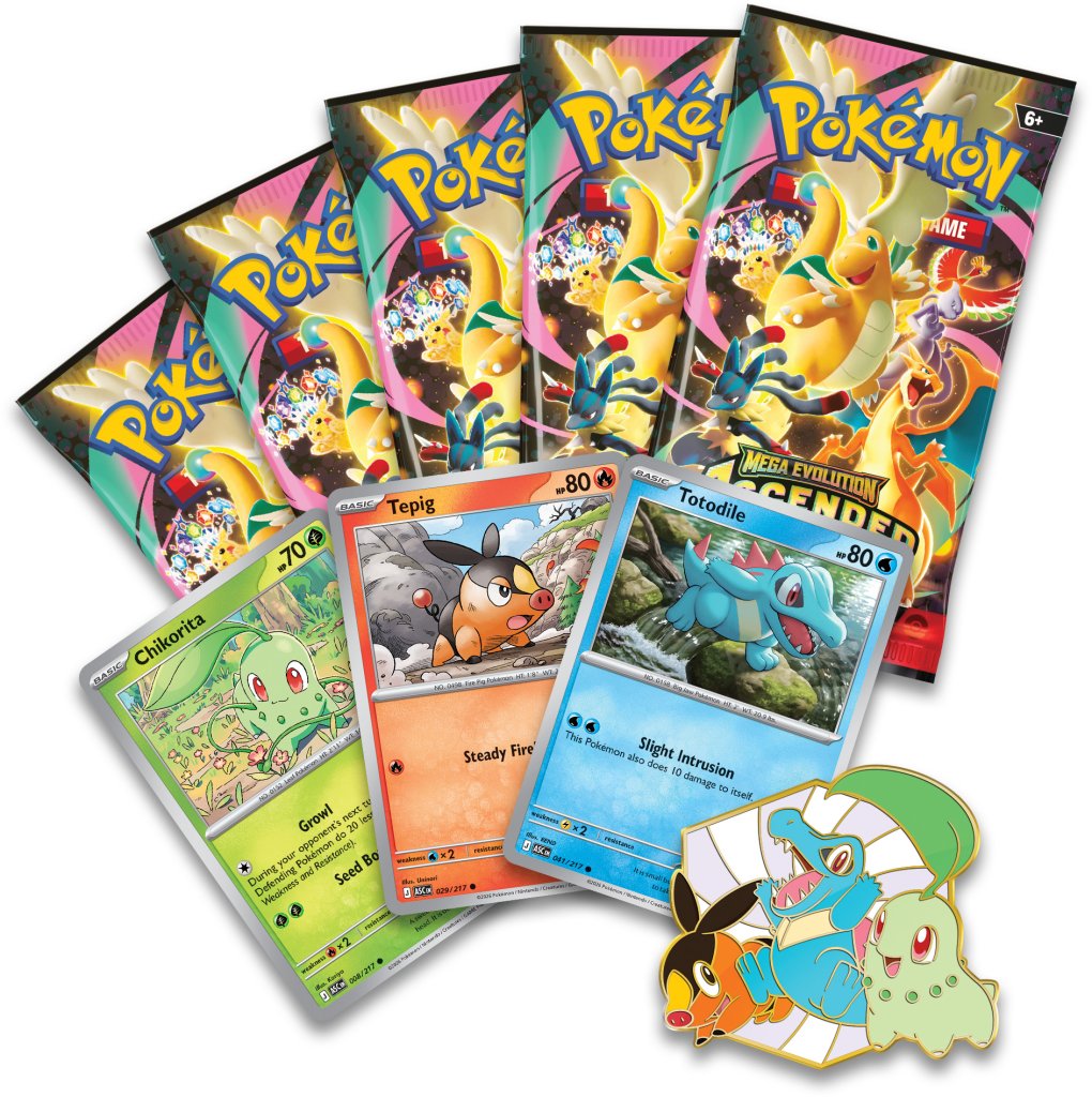 Pokémon TCG: Mega Evolution 2.5 Ascended Heroes First Partners Deluxe Pin Collection