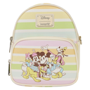 Disney - Mickey & Friends Rainbow Stripes Convertible Crossbody Bag - Loungefly