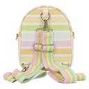 Disney - Mickey & Friends Rainbow Stripes Convertible Crossbody Bag - Loungefly