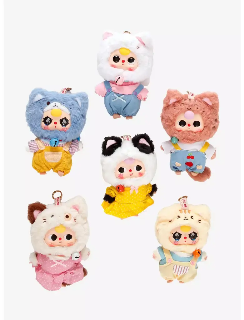 Baby Three - Cat Wardrobe Plush Keyring Blind Box