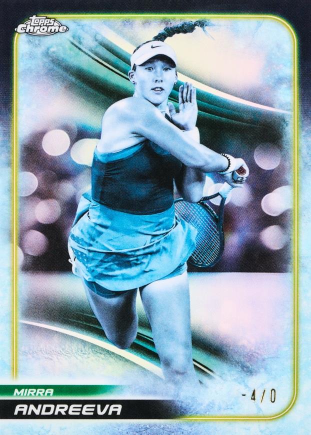 Topps 2025 Chrome Hobby Delight Tennis Autograph Card Box