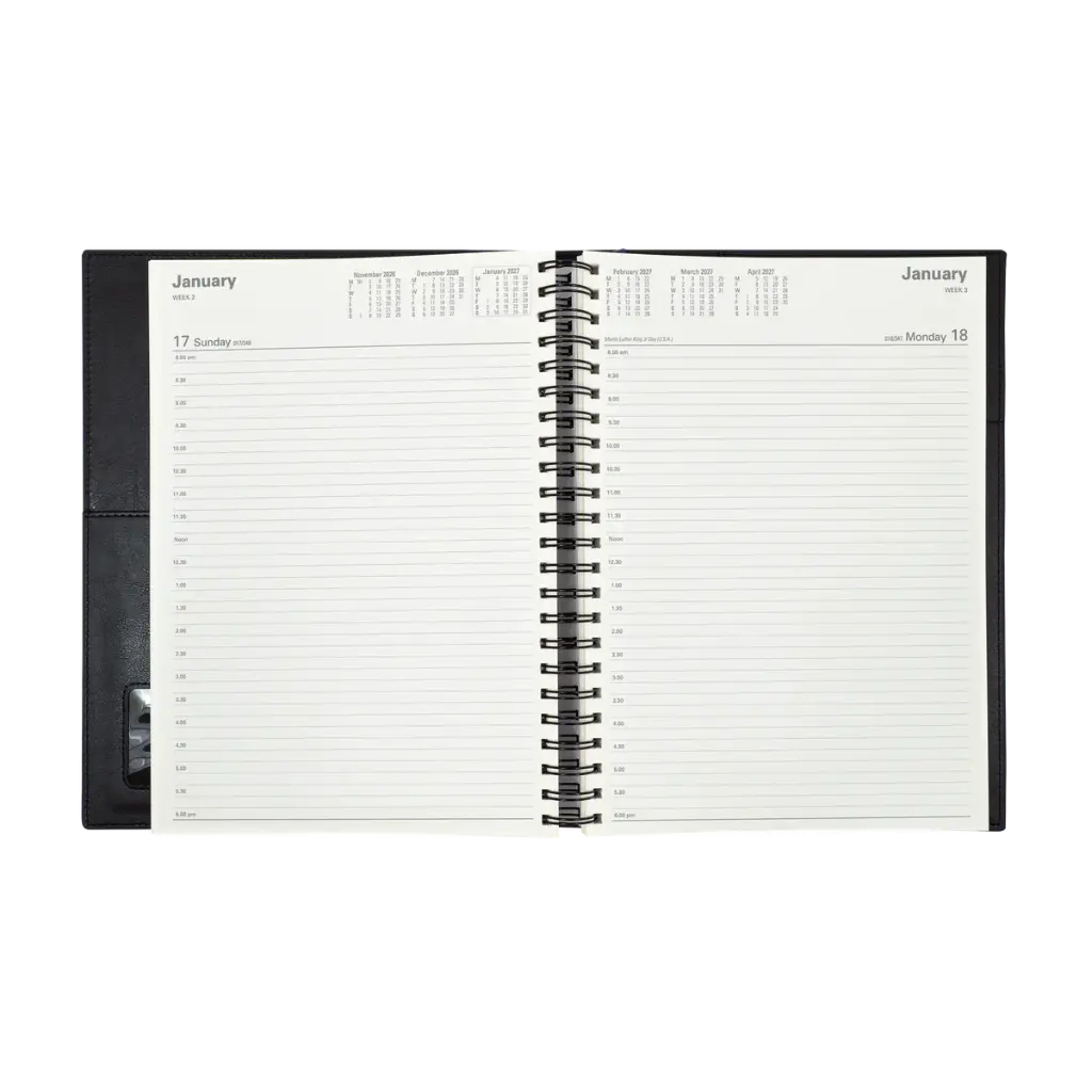 2026-2027 Financial Year Diary A4 Day-To-Page (DTP) Vanessa Black - Collins Debden