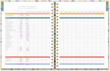 2026 17-Month Deluxe Extra-Large Spiral Planner (August 2025 to December 2026) Make Your Mark - Orange Circle Studio