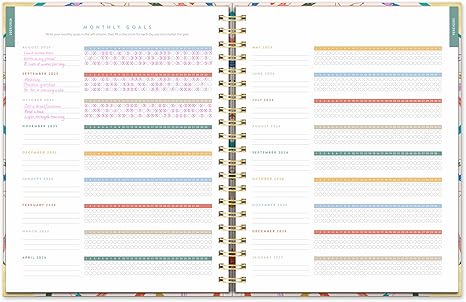 2026 17-Month Deluxe Extra-Large Spiral Planner (August 2025 to December 2026) Make Your Mark - Orange Circle Studio